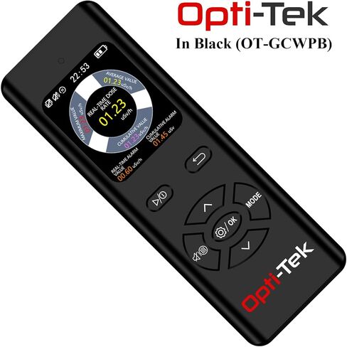 كاشف الإشعاع الأنبوبي Opti-Tek Geiger Müller | مقياس التأين النووي المحمول | مقاومة للماء، دقة من الدرجة العسكرية: نطاق من 0.08 ميكروسيفرت إلى 9999 ميكروسيفرت (عداد جيجر أبيض مقاوم للماء) in Kuwait