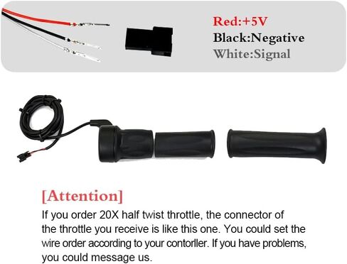 Schuck Wuxing Right Handle 20X Half Twist Throttle Electric Bicycle 12V/24V/36V/48V/60V/72V for Ebike MTB Conversion Kit Parts in Saudi Arabia