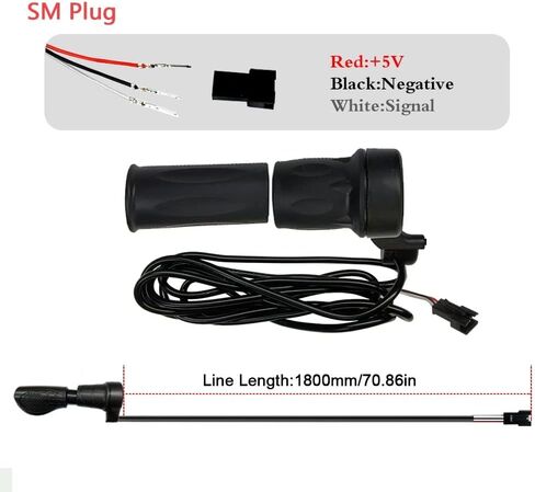 Schuck Wuxing Right Handle 20X Half Twist Throttle Electric Bicycle 12V/24V/36V/48V/60V/72V for Ebike MTB Conversion Kit Parts in Saudi Arabia