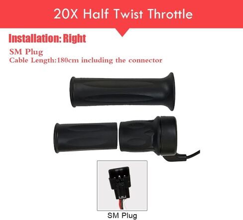 Schuck Wuxing Right Handle 20X Half Twist Throttle Electric Bicycle 12V/24V/36V/48V/60V/72V for Ebike MTB Conversion Kit Parts in Saudi Arabia