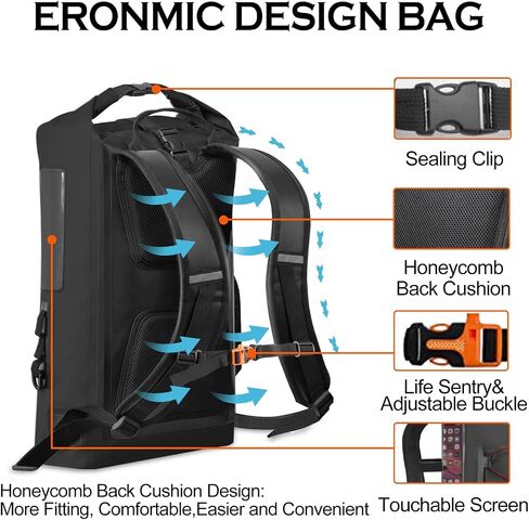 Waterproof Backpack Kayak Dry Bag Backpack Waterproof 30L in Saudi Arabia