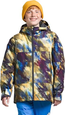 THE NORTH FACE Boys' Freedom Insulated Jacket, Summit Gold Paint Lightening Small Print, X-Large in Saudi Arabia