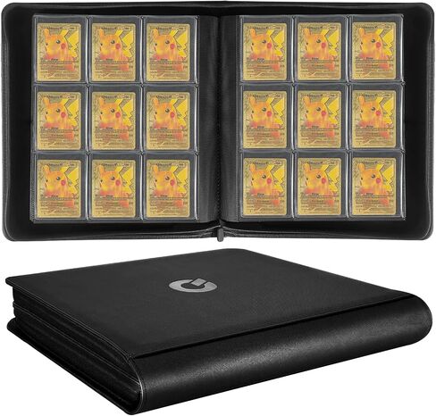Toploader Binder, top loader binder for cards, 36 pages with 9 pockets per page Holds 324 Toploaders, card folders for trading cards or Sports Cards in 3 x 4'' Toploaders in Saudi Arabia