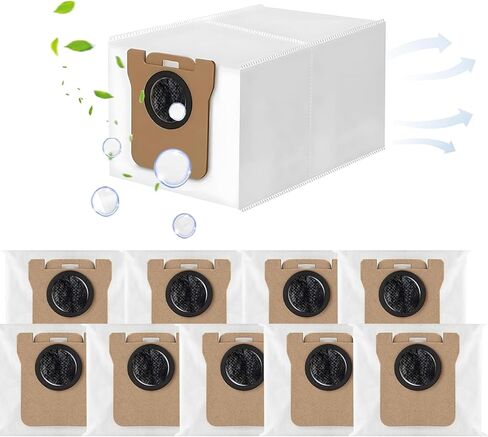 10 أكياس مكنسة كهربائية سعة 3 لتر متوافقة مع المكانس الكهربائية الروبوتية Dreametech L10s Ultra/L10 Ultra/L20 Ultra وDreame S10 Pro، تناسب ملحقات Dreame l10s Ultra in Kuwait