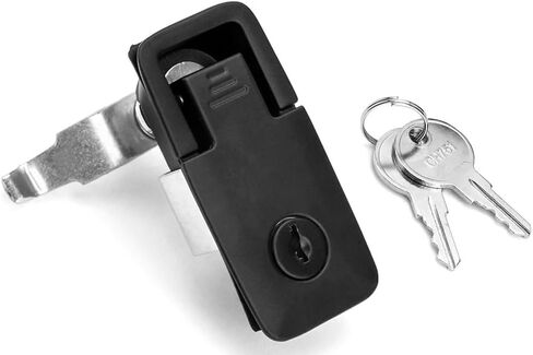 QWORK Compression Latch Flush Sealed Lever Latch Trigger, 8 Pack Latches with 8 Keys Adjustable Lift and Turn, Keyed Alike in Saudi Arabia