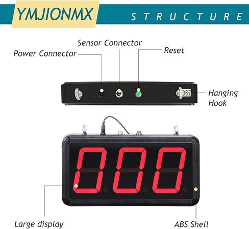 عداد عرض رقمي 4in Led مع مستشعر الأشعة تحت الحمراء لخط إنتاج الحزام الناقل زائر 0-999 110-240 فولت in Kuwait