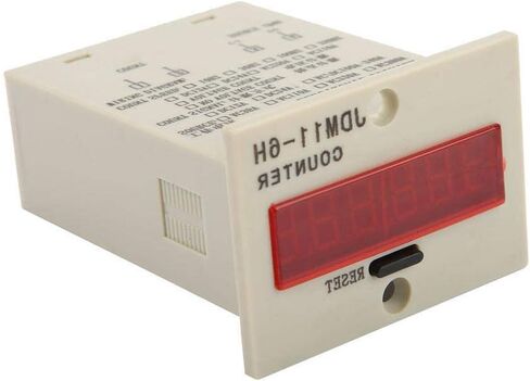 DIGITEN 0-999999 عداد LED رقمي عداد إلكتروني صغير عداد مرور العملاء عداد إلكتروني JDM11-6H (DC12V) in Saudi Arabia