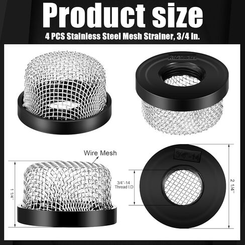 مضخة Livewell للقارب مع 4 مصفاة شبكية من الفولاذ المقاوم للصدأ مقاس 3/4 بوصة، مضخة مهوية 12 فولت 800 جيجا في الساعة لخرطوشة Livewell الغاطسة in Kuwait