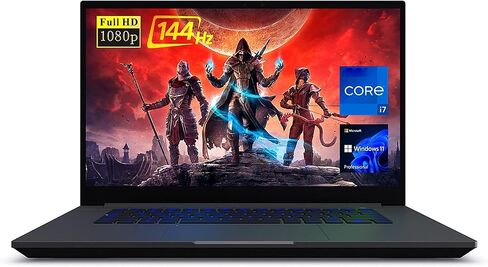 NUC Intel X15 Gaming Laptop, 144Hz 15.6"" FHD Display, Intel Core i7-12700H, Newest Intel Arc A550M Graphics, 16GB DDR5 RAM, 1TB SSD, IR Camera, RGB Backlit Keyboard, Wi-Fi 6, Windows 11 Pro, Black in Saudi Arabia