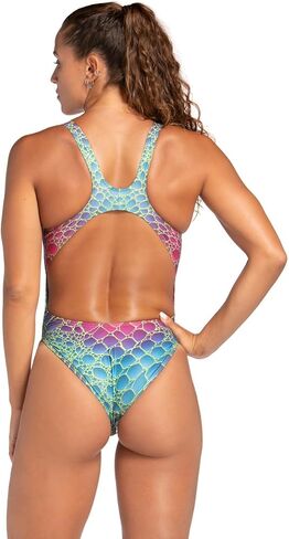ARENA Performance Caimano Women's Swimsuit Swim Tech Back One Piece Intensive Swim Training Athletic Ladies Bathing Suit in Saudi Arabia