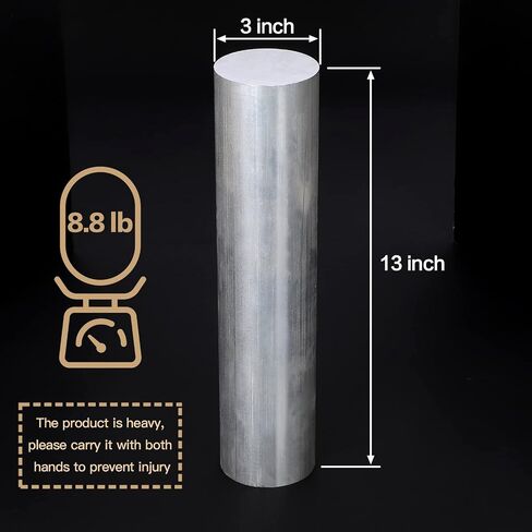 4 "6061 قضيب دائري من الألومنيوم بطول 4" ، T6511 ، مقذوف ، قطر 4 "مخزون مطحنة جديد متين مقذوف مخزون شريط المخرطة (1 ، 4 × 4 بوصة) in Kuwait