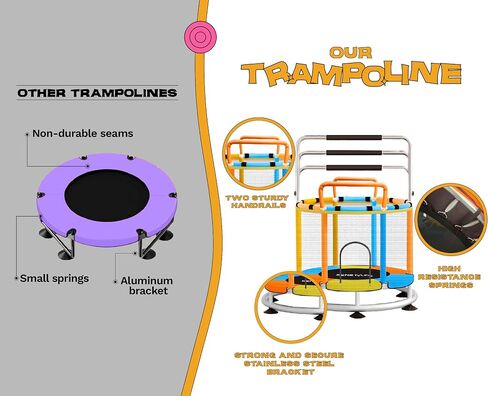 Trampoline for Kids Toddler Trampoline Mini Trampoline for Kids Trampoline Indoor Trampoline Outdoor Kids Trampoline Indoor Trampoline for Kids Kids Trampoline Indoor Trampoline Accessories Trampoline in Saudi Arabia