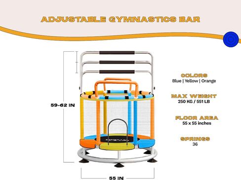 Trampoline for Kids Toddler Trampoline Mini Trampoline for Kids Trampoline Indoor Trampoline Outdoor Kids Trampoline Indoor Trampoline for Kids Kids Trampoline Indoor Trampoline Accessories Trampoline in Saudi Arabia