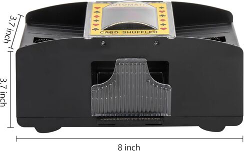 Suwimut 1-2 Decks ماكينة خلط البطاقات الأوتوماتيكية، ماكينة خلط البطاقات الكهربائية التي تعمل بالبطارية، ماكينة خلط بطاقات الكازينو الكهربائية للعب الورق، ألعاب البطاقات المنزلية، نادي الحفلات in Kuwait