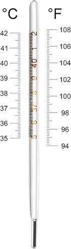 MAGICLULU 1Pc Glass Oral Temperature Adult Free Clinic Armpit Fast Reading Fever Indicator(Single Scale)… in Saudi Arabia