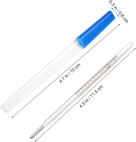 MAGICLULU 1Pc Glass Oral Temperature Adult Free Clinic Armpit Fast Reading Fever Indicator(Single Scale)… in Saudi Arabia