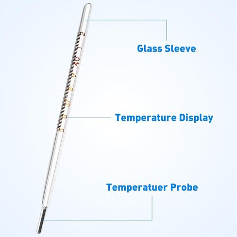 MAGICLULU 1Pc Glass Oral Temperature Adult Free Clinic Armpit Fast Reading Fever Indicator(Single Scale)… in Saudi Arabia