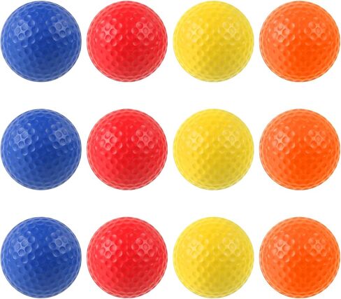 كرات ممارسة الجولف الرغوية، كرات جولف للتدريب، ملمس واقعي وكرات تدريب محدودة على الطيران للفناء الخلفي، كرات جولف ناعمة للداخل أو الخارج، عبوة من 12 قطعة in Kuwait