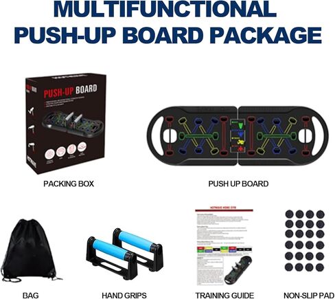Foldable Push Up Board, Multifunctional Pushup Fitness Stand for Core Strength Training, Push Up Training Board with Body Sensor Counter, Stable Home Workout Equipment for Muscle Training in Saudi Arabia