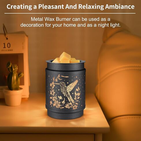 kobodon Wax Melt Warmer Metal Wax Warmer for Scented Wax Electric Fragrance Candle Oil Burner 2 in 1 Wax Melts as Gifts for Moms Grandma Women Girls(Butterfly) in Saudi Arabia