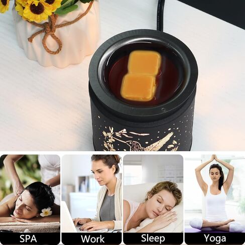 kobodon Wax Melt Warmer Metal Wax Warmer for Scented Wax Electric Fragrance Candle Oil Burner 2 in 1 Wax Melts as Gifts for Moms Grandma Women Girls(Butterfly) in Saudi Arabia
