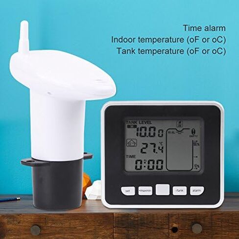 FTVOGUE Liquid Level Sensor Ultrasonic Water Tank Liquid Depth Level Measuring Meter with Temperature Display in Saudi Arabia