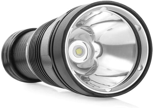 مصباح يدوي للغوص CREE XM-L2 3000 لومن خارجي مقاوم للماء 100 متر مع بطارية 6800 مللي أمبير في الساعة، شاحن + صندوق مجاني للتخييم والمشي لمسافات طويلة تحت الماء والغوص وصيد الأسماك والتخييم وركوب الدراجات in Saudi Arabia