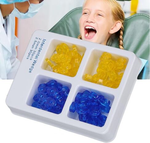 60Pcs Dental Interdental Wedges Tooth Fixation Wedges Dental Spacer Wedges for Tooth Separation in Saudi Arabia