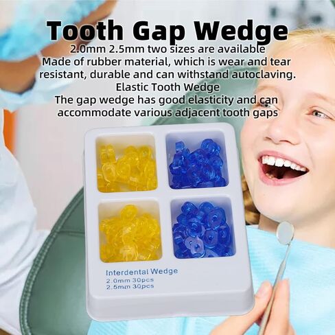 60Pcs Dental Interdental Wedges Tooth Fixation Wedges Dental Spacer Wedges for Tooth Separation in Saudi Arabia