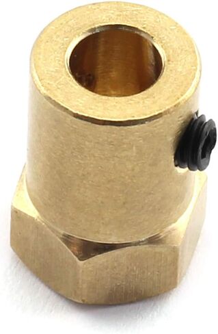 HJ Garden 4pcs 6mm Brass Hex Shaft Coupling Motor Flexible Coupler Joint for Connecting DC Motor Shaft, Robot, Model Car Tyre etc. in Saudi Arabia