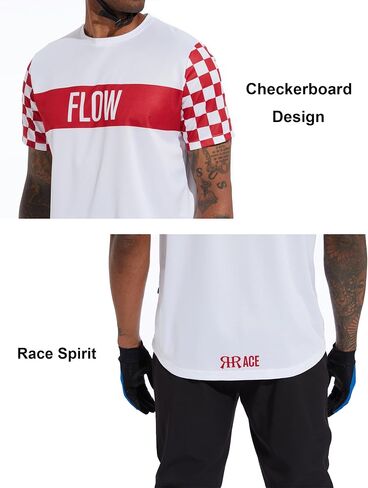 Mountain Bike Jersey Cycling MTB Bicycle Shirt for Men BMX Racing Tops Lightweight Quick Dry Short-Sleeve in Saudi Arabia