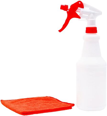 RW Clean 25 Ounce Plastic Spray Bottles, Set Of 4 Empty Spray Bottles - Refillable, Adjustable Nozzles, Multicolor Plastic Cleaning Bottle Spray, For Kichen, Bathroom, And More - Restaurantware in Saudi Arabia