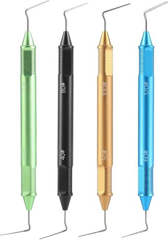 JMU Dental Gutta Percha Pluggers 4Pcs/Set, NiTi Tip & Stainless Steel Tip Double Ended Filling Instruments in Kuwait