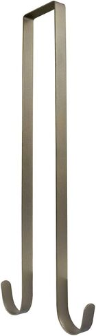 15 Inches Double Sided Wreath Metal Door Hanger, Double Hook Wreath Hanger for Front Door Large Christmas Wreaths Decorations 20lbs Capacity Premium Sturdy Metal Hook Bronze in Saudi Arabia