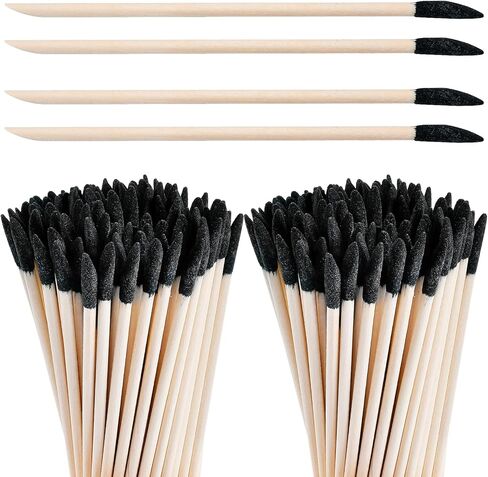 200 قطعة من أعواد الصنفرة المائلة وأغصان الصنفرة وعصي الصنفرة ذات التفاصيل الدقيقة وعصي التلميع الدقيقة للنماذج البلاستيكية وهواية خشبية، 280 حبيبة، 5.4 × 0.2 بوصة in Kuwait