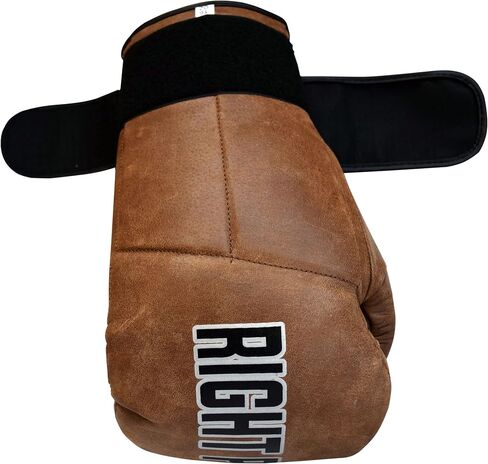 Rightpunch Premium Cowhide Leather Brown Boxing Gloves| Training Boxing Gloves Men & Women | Ideal for Sports & Muay Thai in Saudi Arabia