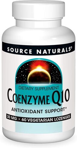 Source Natural Coenzyme Q10 Antioxidant Support 30 mg For Heart, Brain, Immunity, & Liver Support - 60 Lozenges in Saudi Arabia