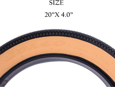 Non-Folding E-Bike Fat Tire,Cityscape 20 x 4.0-inch Fat Tire,Heavy Duty High-Performance Puncture Resistant E-Bike Mountain Bike Tire,All-Terrain for Street & TRAI in Saudi Arabia