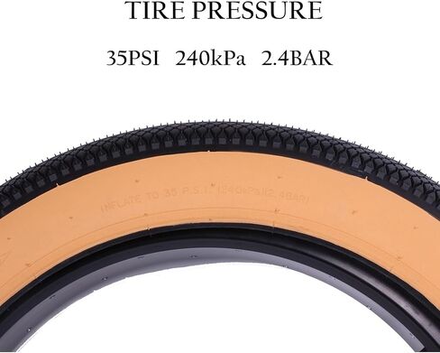 Non-Folding E-Bike Fat Tire,Cityscape 20 x 4.0-inch Fat Tire,Heavy Duty High-Performance Puncture Resistant E-Bike Mountain Bike Tire,All-Terrain for Street & TRAI in Saudi Arabia