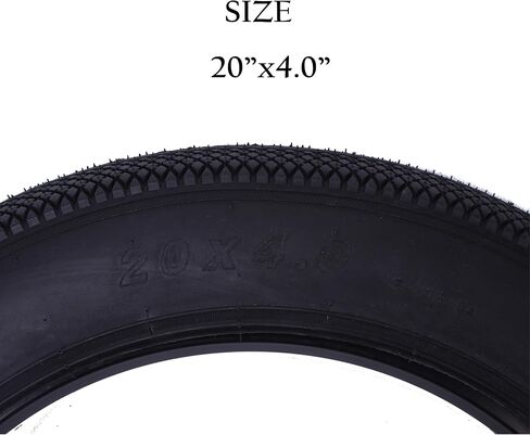 Non-Folding E-Bike Fat Tire,Cityscape 20 x 4.0-inch Fat Tire,Heavy Duty High-Performance Puncture Resistant E-Bike Mountain Bike Tire,All-Terrain for Street & TRAI in Saudi Arabia