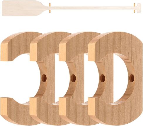 Wooden Paddle Holder Paddle Hangers Paddle Wall Racks Paddle Storage Keeper Hanging Oar Wall Decor Paddle Board Accessories for Kayak Sup Canoe Dragon Boat Paddles in Saudi Arabia