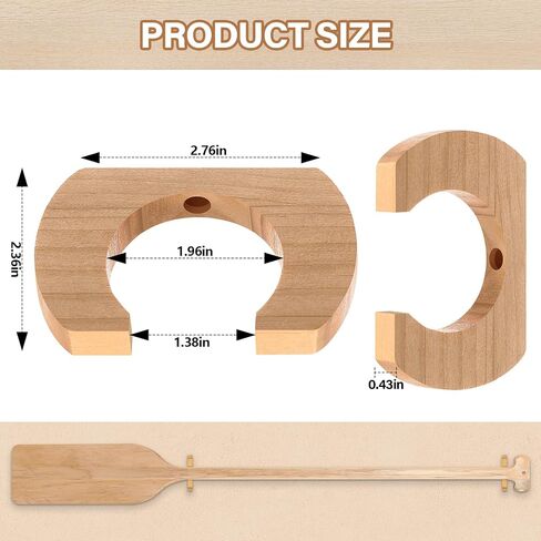 Wooden Paddle Holder Paddle Hangers Paddle Wall Racks Paddle Storage Keeper Hanging Oar Wall Decor Paddle Board Accessories for Kayak Sup Canoe Dragon Boat Paddles in Saudi Arabia