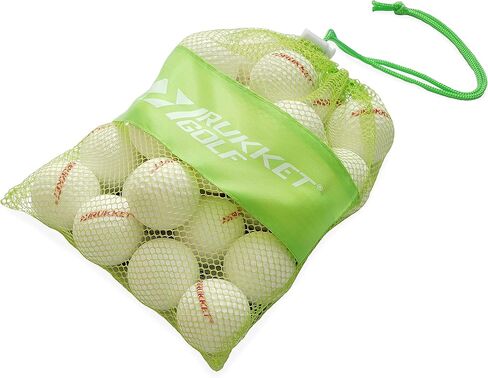 Rukket Sports Tru-Spin Foam Practice Golf Balls | High-Density Foam Limited Flight Golf Practice Balls | Choose Classic White or Glow-in-The-Dark and 12-Pack or 24-Pack in Saudi Arabia