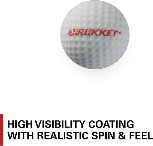 Rukket Sports Tru-Spin Foam Practice Golf Balls | High-Density Foam Limited Flight Golf Practice Balls | Choose Classic White or Glow-in-The-Dark and 12-Pack or 24-Pack in Saudi Arabia