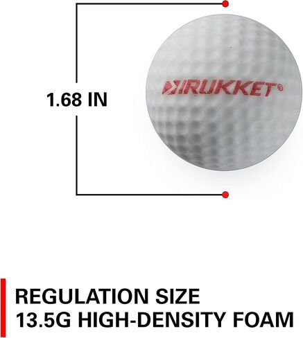 Rukket Sports Tru-Spin Foam Practice Golf Balls | High-Density Foam Limited Flight Golf Practice Balls | Choose Classic White or Glow-in-The-Dark and 12-Pack or 24-Pack in Saudi Arabia