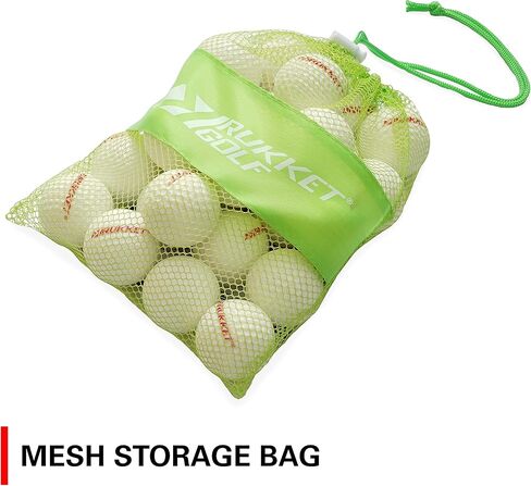 Rukket Sports Tru-Spin Foam Practice Golf Balls | High-Density Foam Limited Flight Golf Practice Balls | Choose Classic White or Glow-in-The-Dark and 12-Pack or 24-Pack in Saudi Arabia