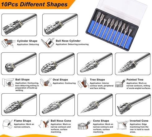 مجموعة أدوات الصنفرة من كربيد التنجستن مقاس 1/8 بوصة، ورؤوس مطحنة القالب مع أسطوانات الصنفرة ومجموعة عجلات القطع، و185 قطعة من ملحقات أدوات الصنفرة العملية لأداة دريميل الدوارة in Kuwait