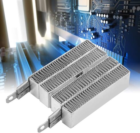 ZJchao 12v 24v(optional) Insulated Ptc Ceramic Air Heater Aluminium Housing Constant Temperature Ptc Heating Principles Ripple Heating Plate Thermistors Heater Plates Principle Thermostat (24V 150W) in Saudi Arabia