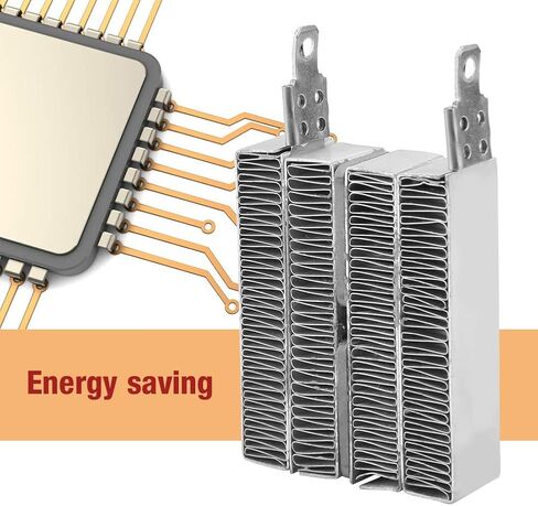 ZJchao 12v 24v(optional) Insulated Ptc Ceramic Air Heater Aluminium Housing Constant Temperature Ptc Heating Principles Ripple Heating Plate Thermistors Heater Plates Principle Thermostat (24V 150W) in Saudi Arabia