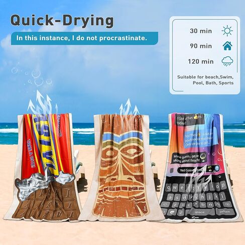 Solaris Microfiber Phone Pattern Beach Mat, 40"x71" Personalized Beach Mat for Adult Women, Sand-Resistant, Quick-Dry Soft Lightweight Compact Pool Mat, Ideal Travel Beach Gifts in Saudi Arabia